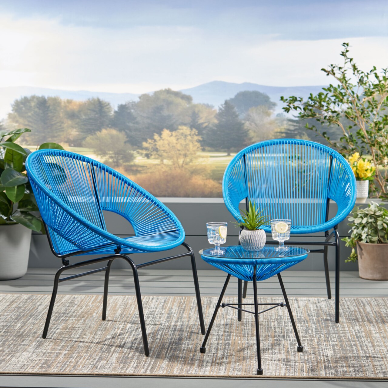 Studio discount rattan set